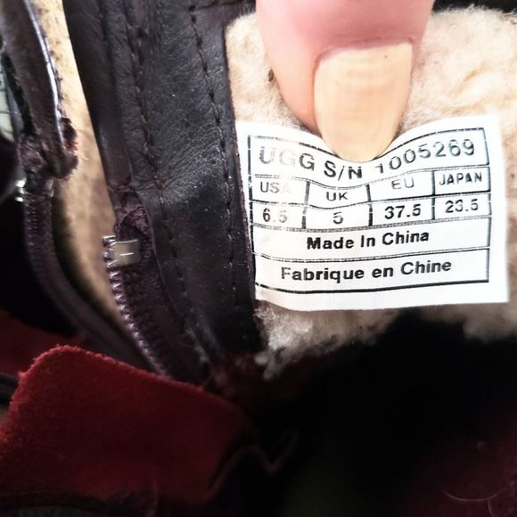 UGG Simmens Waterproof Boots Olive & Brown, Women's 6.5 - Picture 3 of 7